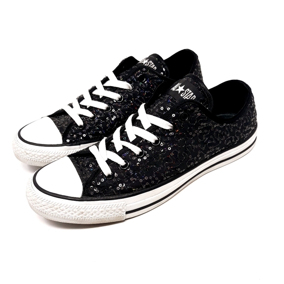converse chuck taylor black sequin